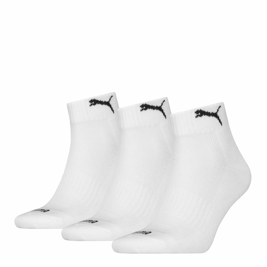 Unisex quartersokken met badstof zool 3 pack