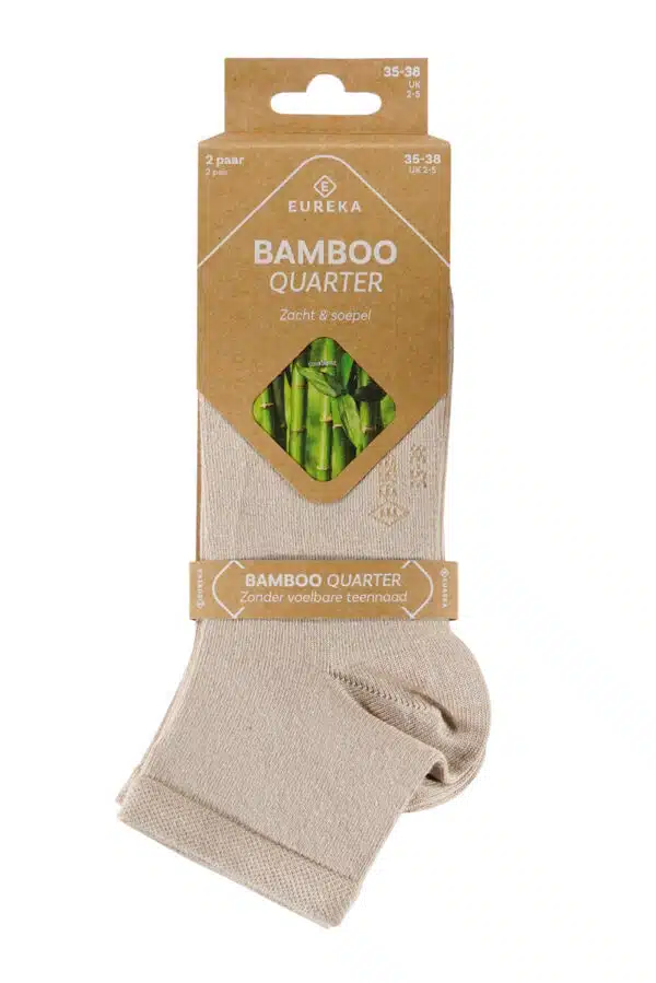Bamboe quarter sokken 2 paar - Afbeelding 10