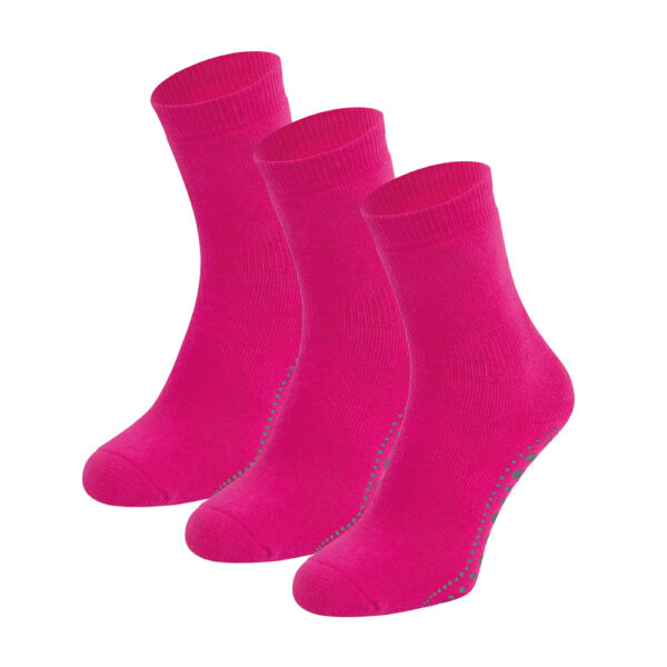 Sokken-Online-8600-antislip-sokken-3-paar-fuchsia