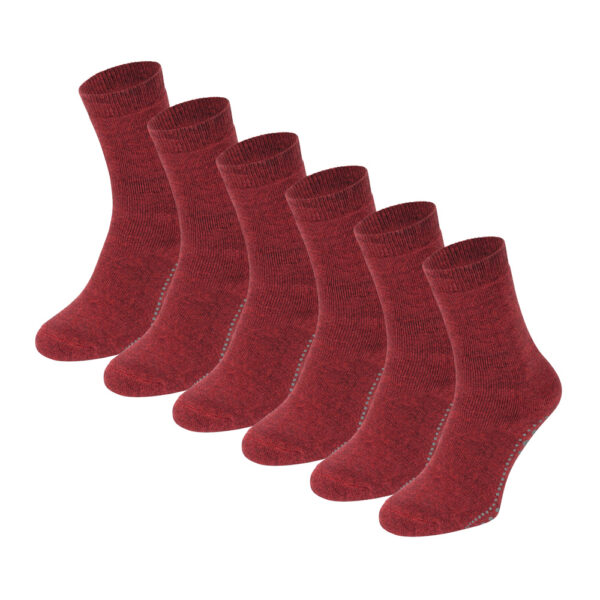 Sokken-Online-8600-antislip-sokken-6-paar-bordeaux