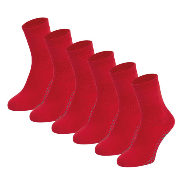 Sokken-Online-8600-antislip-sokken-6-paar-red