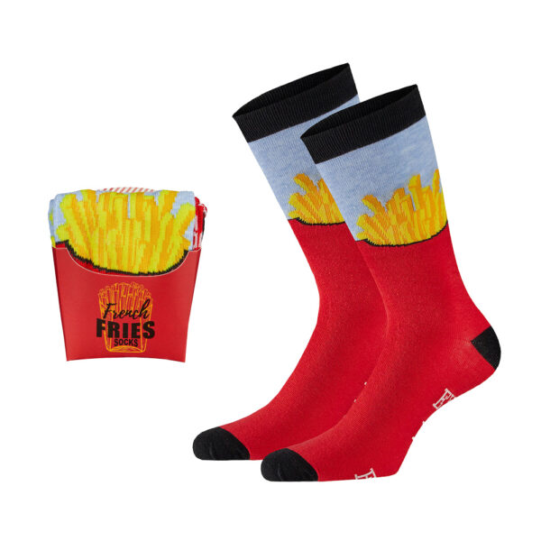 Unisex friet sokken in cadeauverpakking