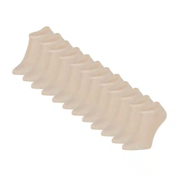 eureka-bamboe-sneaker-sokken-bs001-voorkant-sand-12-paar