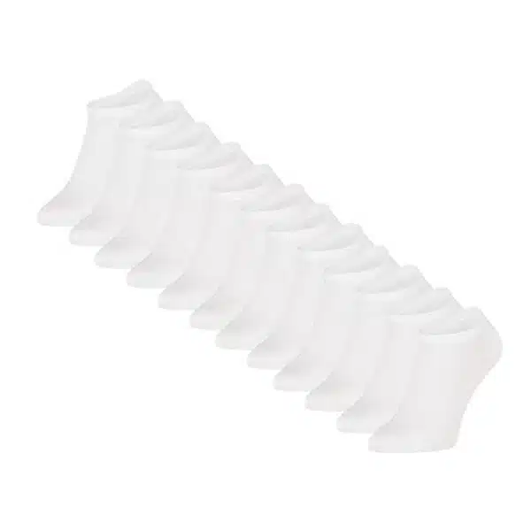 eureka-bamboe-sneaker-sokken-bs001-voorkant-wit-12-paar
